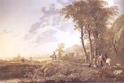Aelbert Cuyp An Evening Landscape (mk25) oil painting on canvas